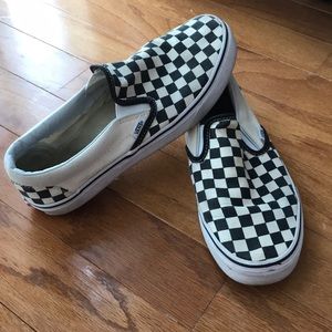 Vans checkered slip on
